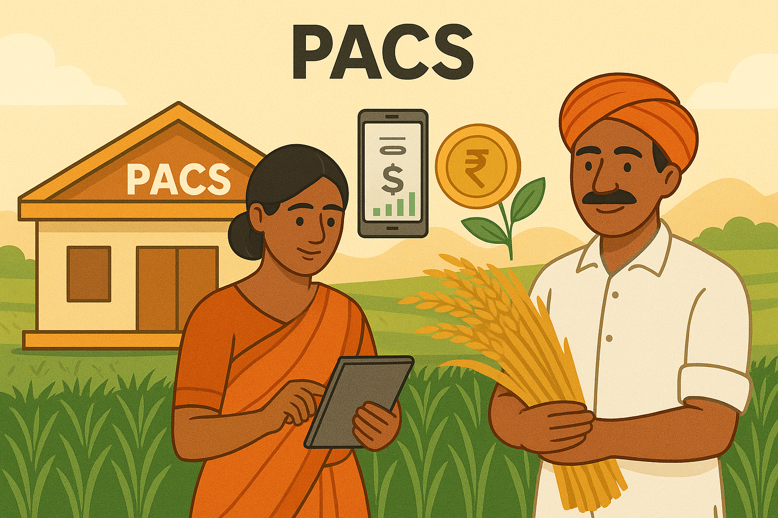 Farmers at PACS office