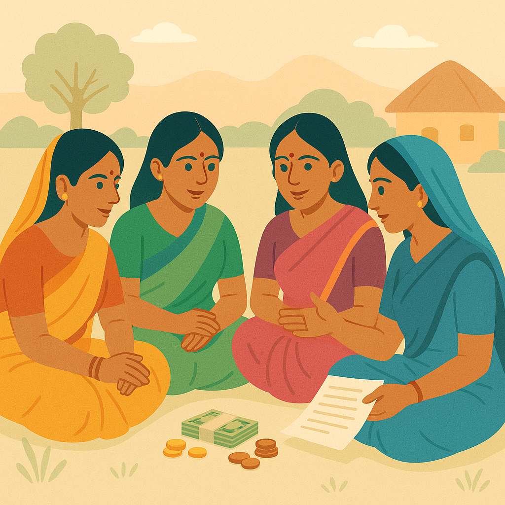 Women in SHG meeting